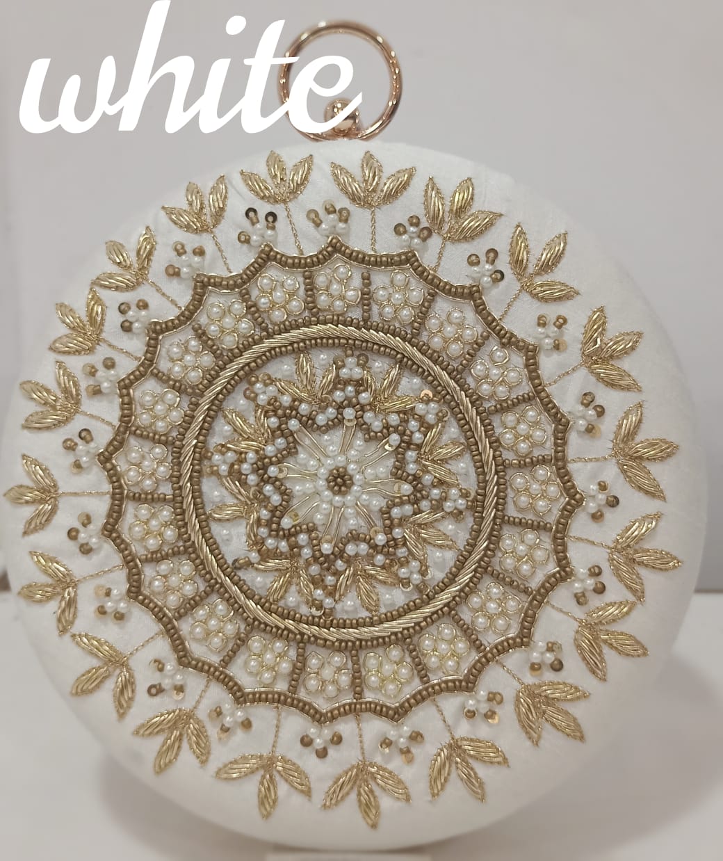 Handmade Clutch, Indian Designer Round Potli Pouch Purse Clutch 54528